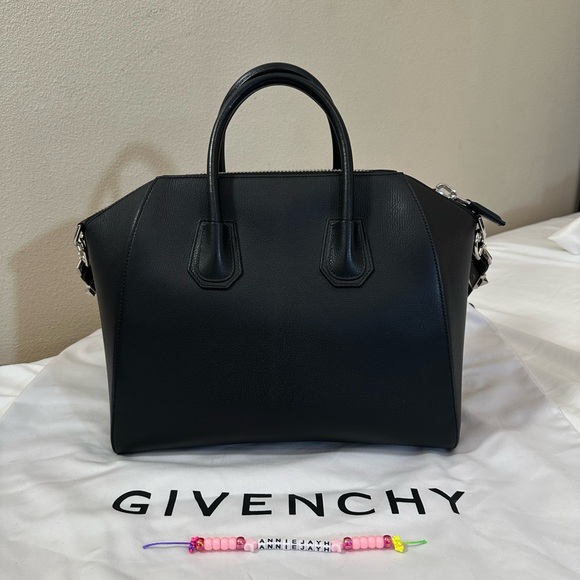 Givenchy Antigona Bag Medium - Black Leather, Silver Hardware ($2,650 Retail) - Picture 2 of 12